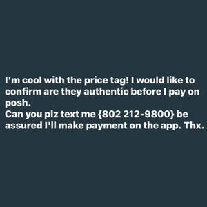 Meet your Posher, F I'm interested in the item I just liked. text me: 8022129800